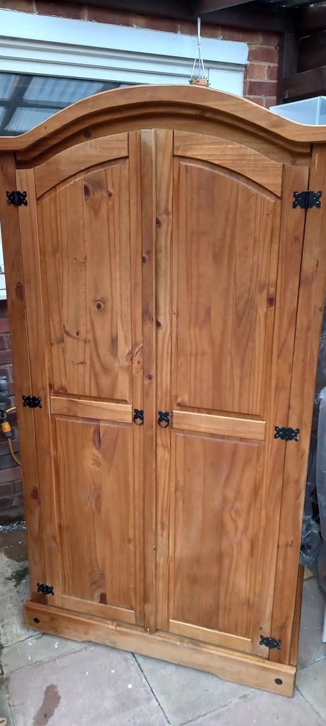 Large Mexican Pine Wardrobe (FREE Delivery Locally)