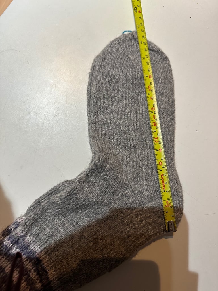 Wool knitted socks 