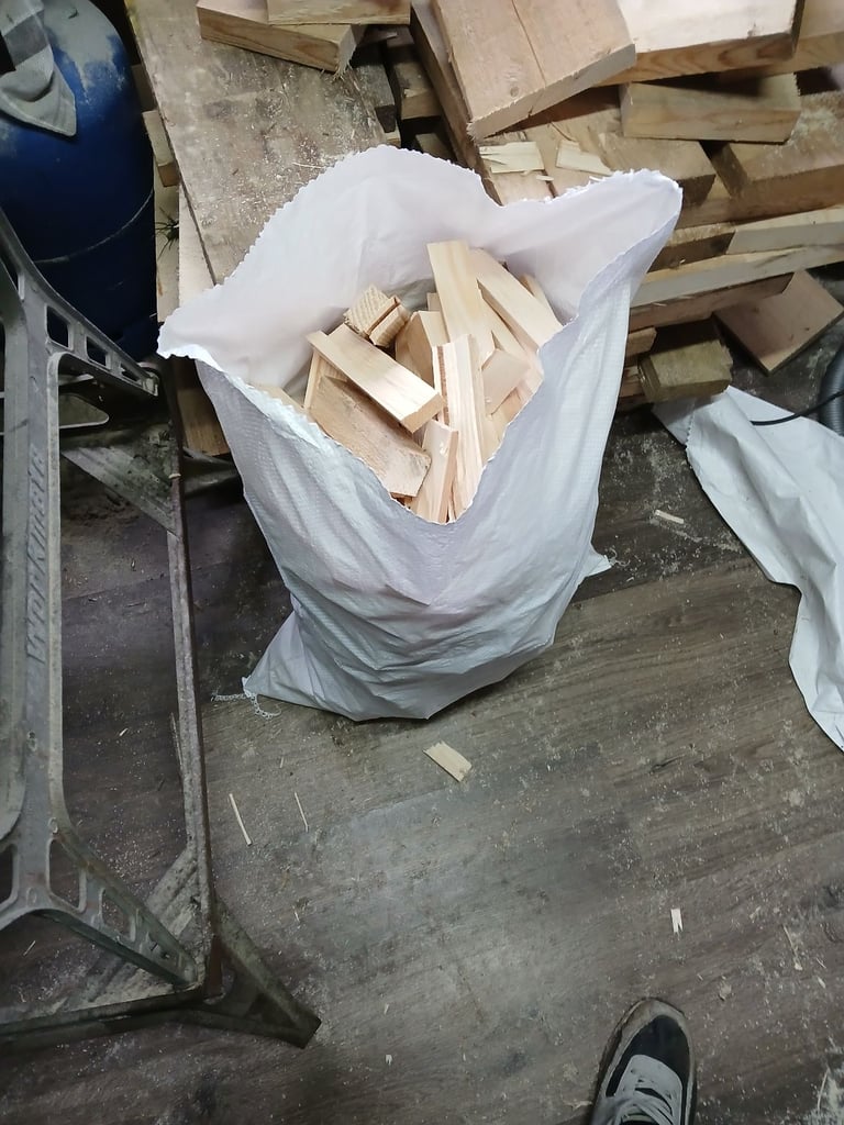 Big or small bags kindling