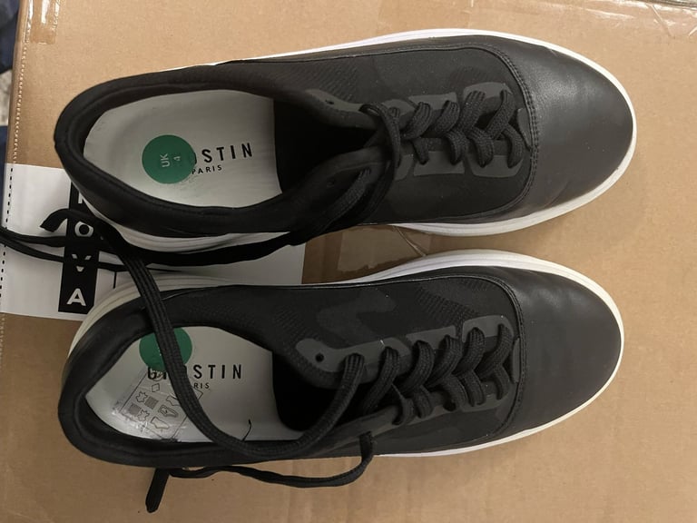 Ghostin Black Lace Up Fashion Shoes/Trainers Size 4