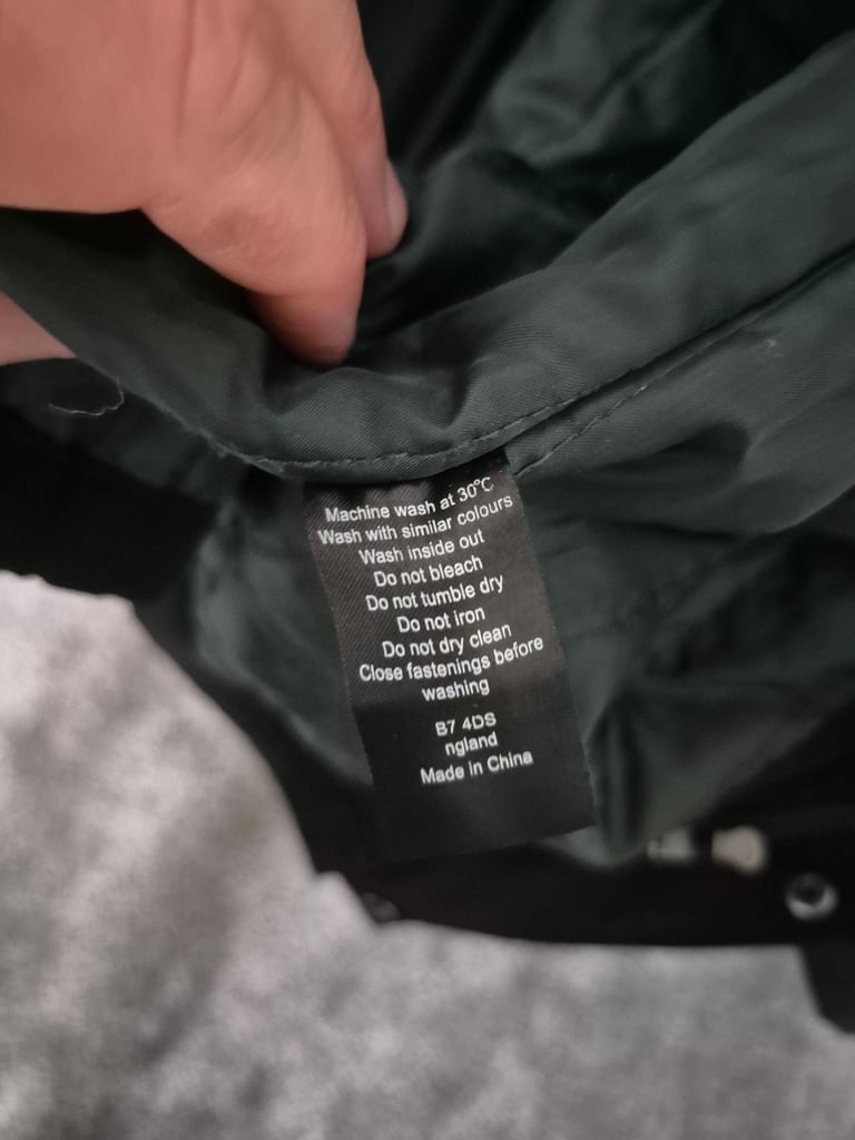 Mens quilted mac coat