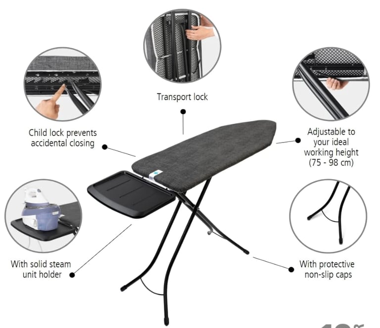 Brabantia Ironing Board and Russell Hobbs Iron