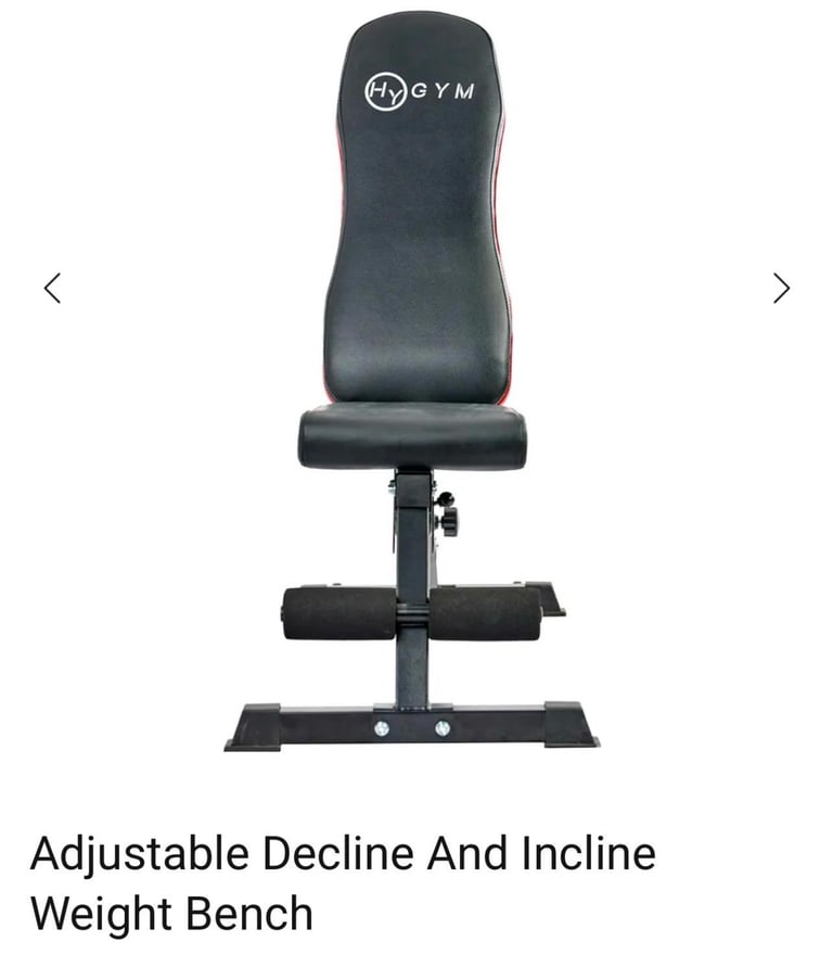 image for HyGym Adjustable Decline and Incline Bench 