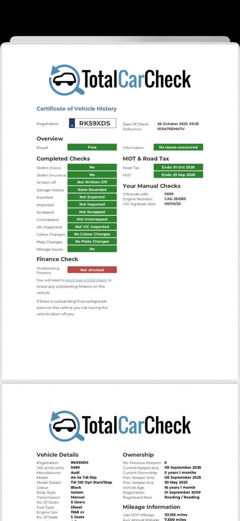 Audi A4 B8 2009 Manual 