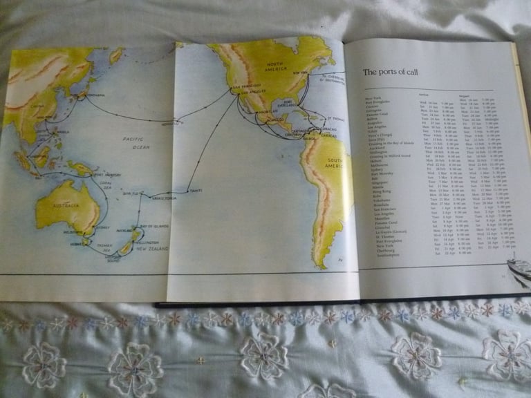 Queen Elizabeth 2, The Great Pacific and Orient Cruise 1978 Souvenir Book.