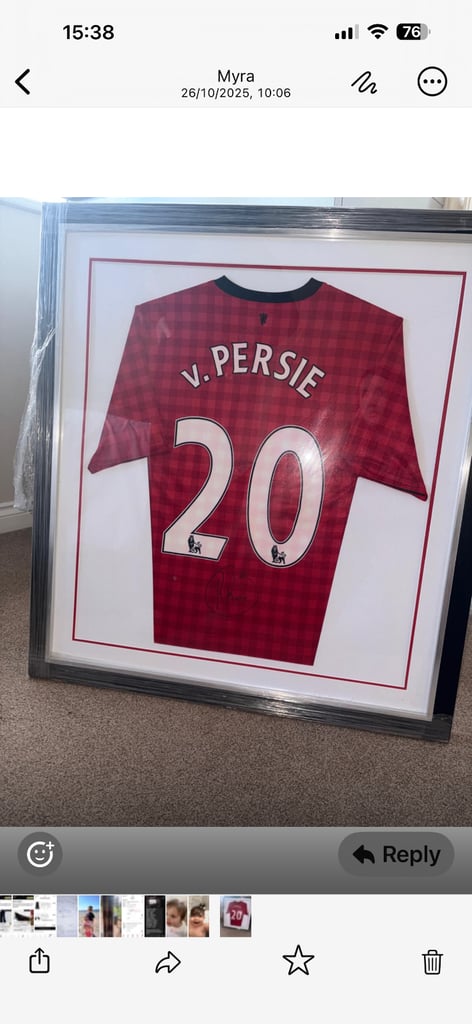 image for Signed football top
