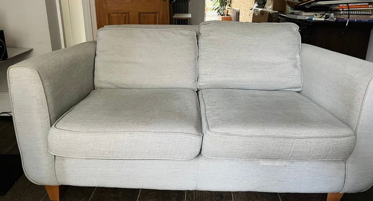 COMFY AND GOOD QUALITY TW0 SEATER SOFA AND ARMCHAIR FOR SALE. Pick up this weekend.