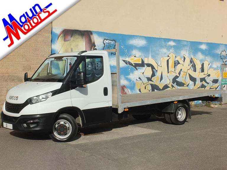 image for 2021 Iveco Daily 35C14 DRW, 16.5 foot 5 metre XL FLATBED with AIR CON
