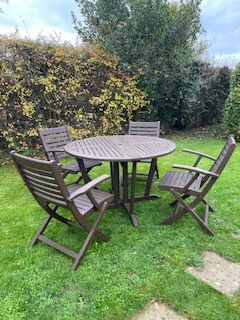 image for Garden  table  and 4 matching  chairs 