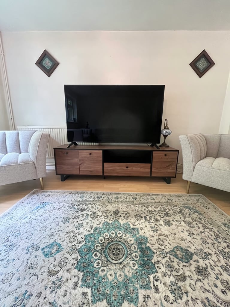 Idlewild Wood & Metal TV Stand 180cm