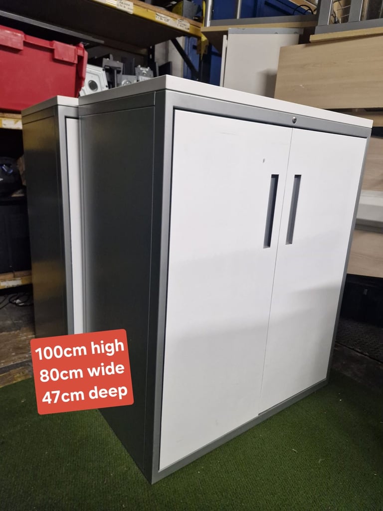 Double door metal cabinet cupboards (40 available)