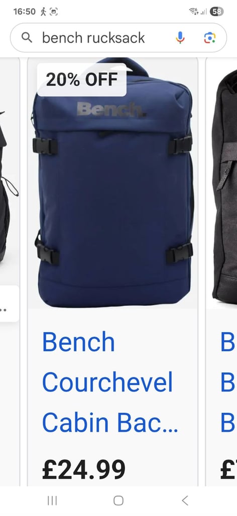 Bench cabin bag