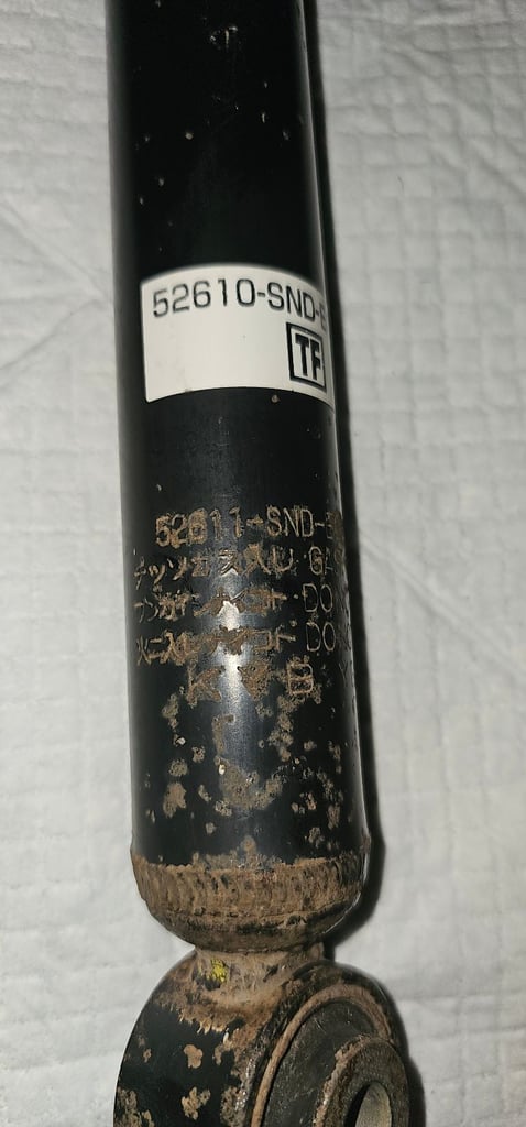 Genuine HONDA CIVIC VIII SALOON ima hybrid shock absorber Rear Left 