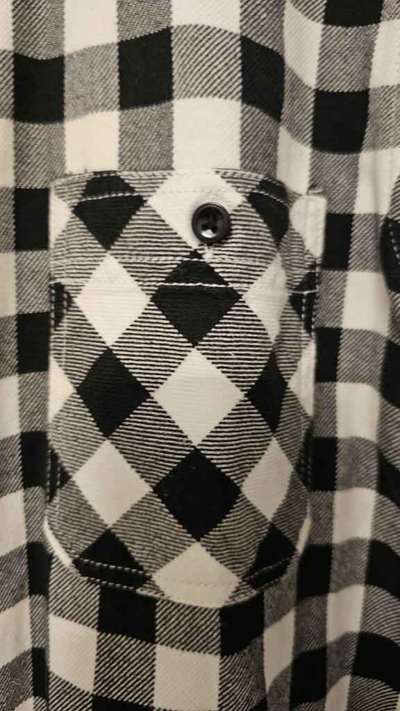 Splash Black and White Check Shirt