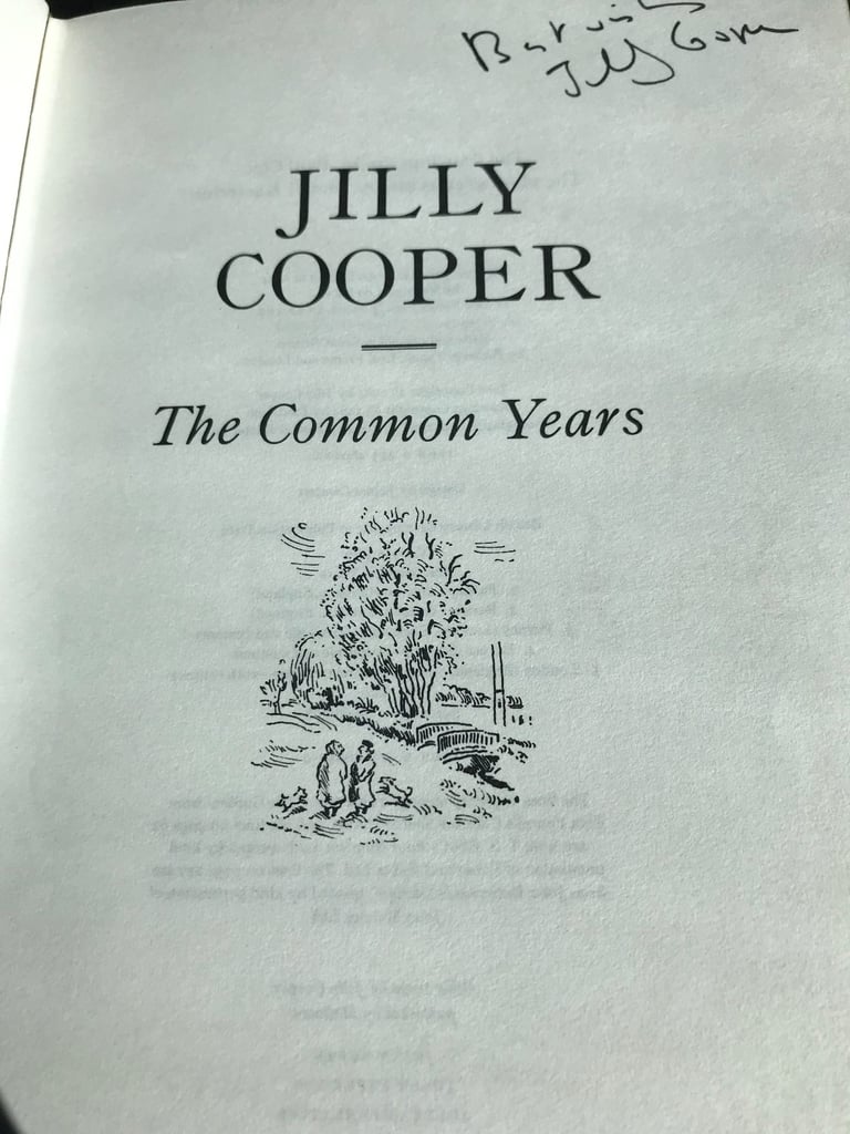 SIGNED JILLY COOPER ‘The Common Years’ hardback! VGC.