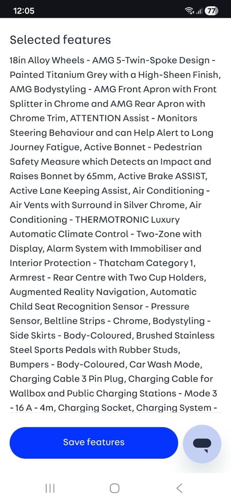 2020 Mercedes B250 AMG Premium Auto 