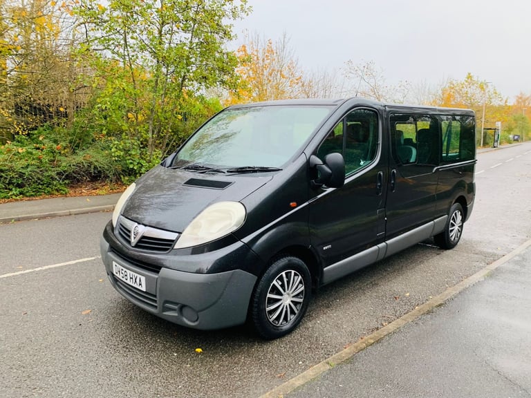 2008 2.0 Vauxhall Vivaro LWB MINIBUS COMBI VAN 152K miles MOT till 12/2023 like Trafic Primastar