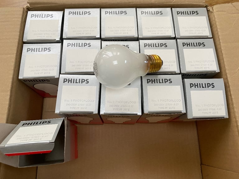 Philips PHOTOLITAS 275W Photographic studio bulbs x15