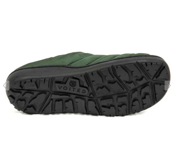 VOITED Soul Slipper - Lightweight, Indoor/Outdoor Camping Slippers, Tree Green, SIZE: Small. 