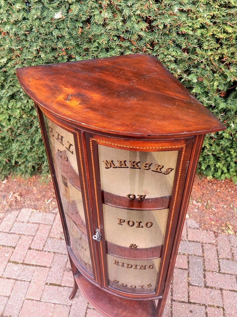 Edwardian Mahogany Corner Cabinet