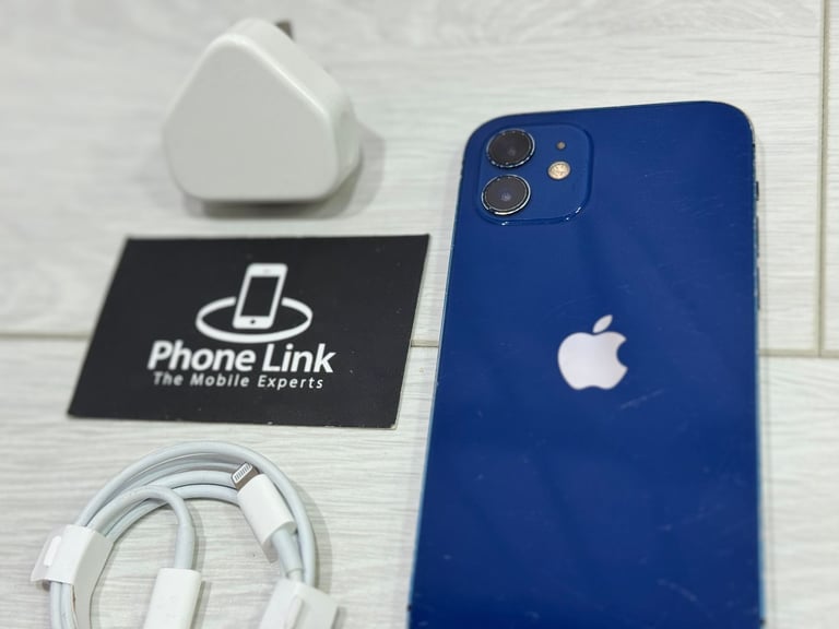 📱 Blue Apple iPhone 12 64GB Unlocked All Networks + Warranty 🍎 - P910