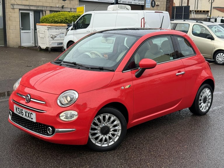 2016 Fiat 500 1.2 Lounge Euro 6 (s/s) 3dr HATCHBACK Petrol Manual