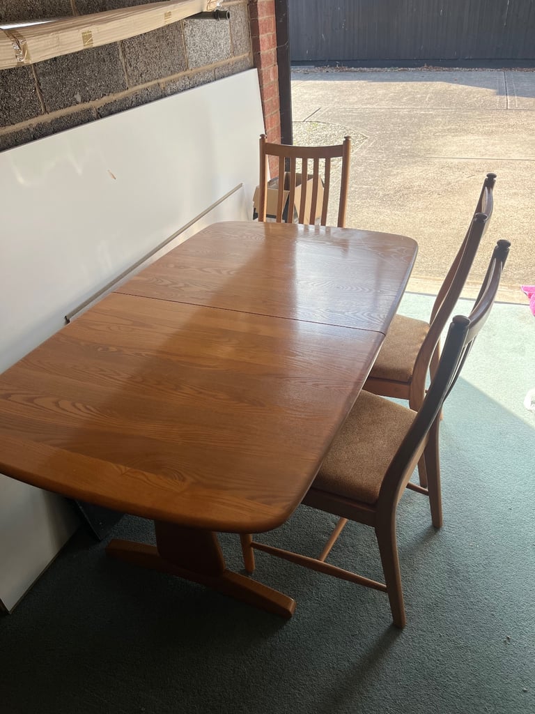 Ercol table and chairs 