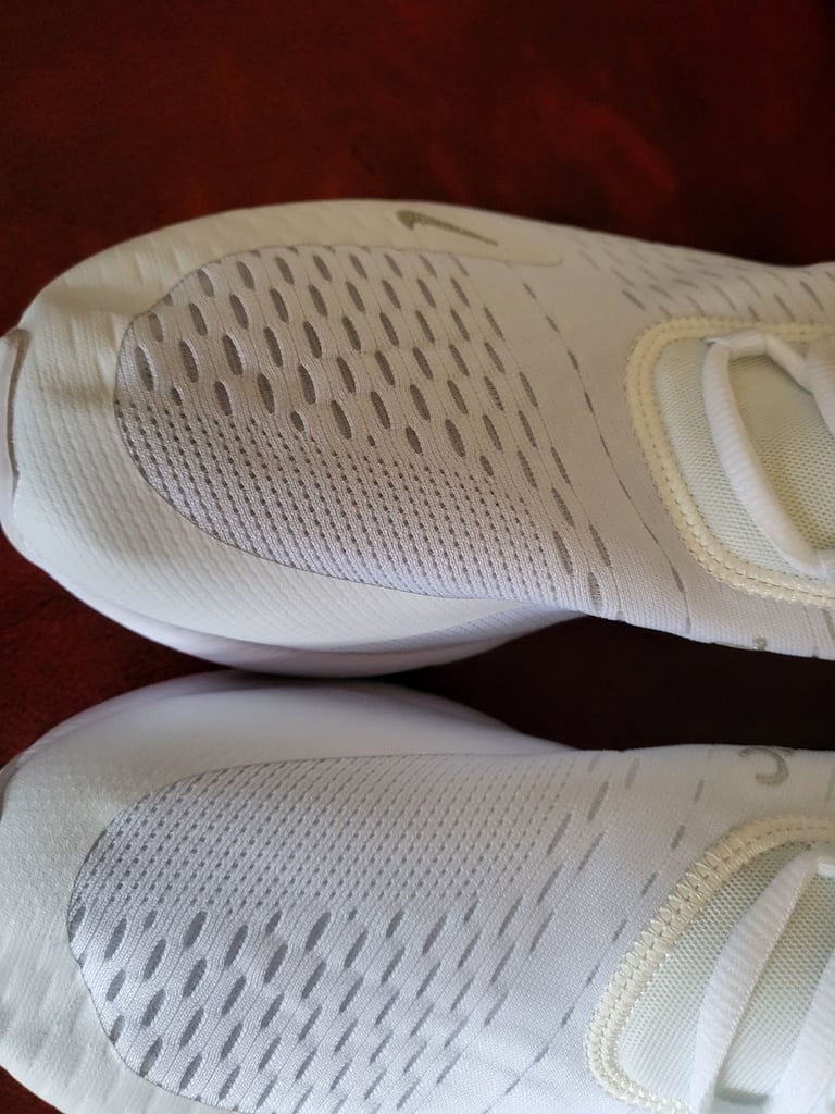 Mens White Trainers With Glitter Heels