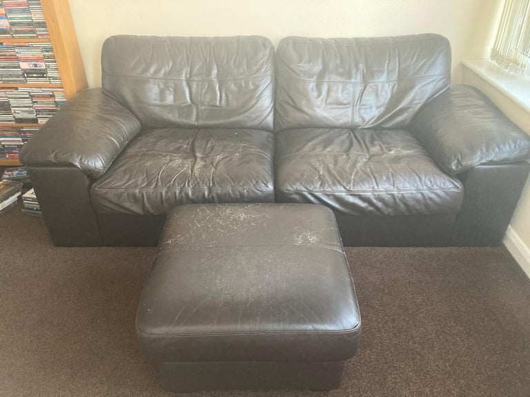 Sofa and footstool 