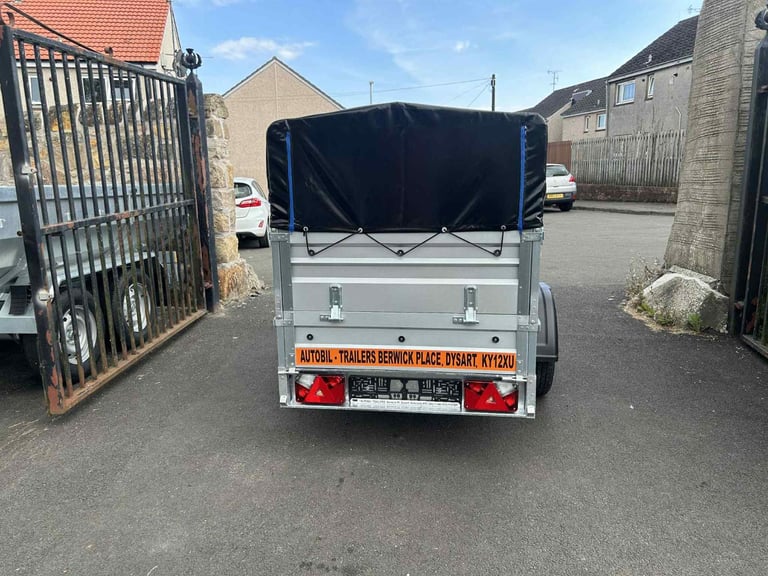 BRAND NEW 6ft x 4ft DOUBLE BROADSIDE NIEWIADOW TRAILER WITH FRAME AND 50CM COVER 750KG