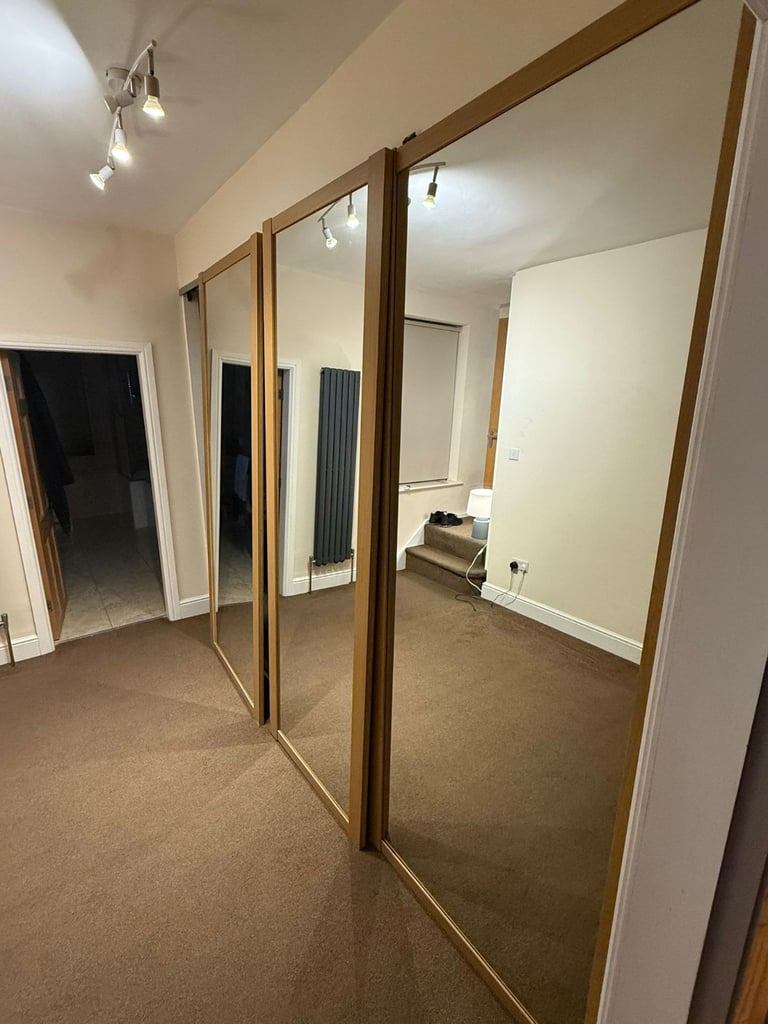 image for 4l3 slide mirror wardrobe doors