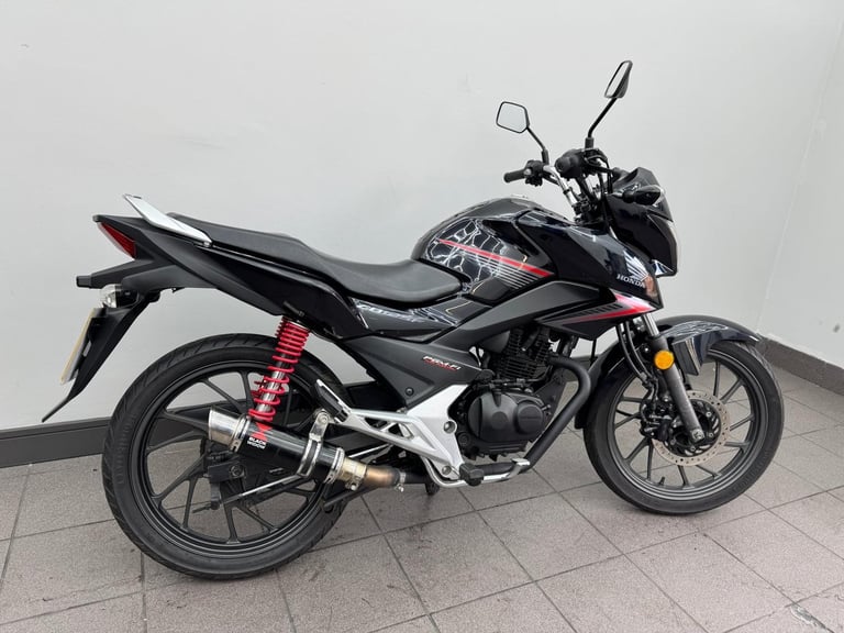 HONDA CB125F BLACK / DARK BLUE 2019 19 REG 10,253 MILES USED 125CC MOTORCYCLE