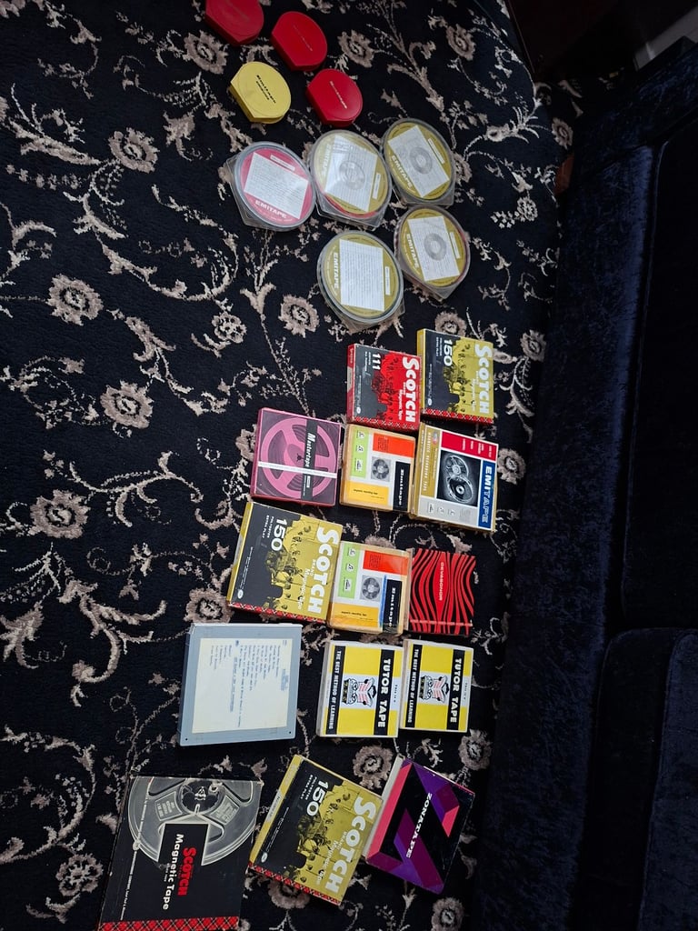 EMI,SCOTCH,BASF,5" REEL TO REEL TAPES