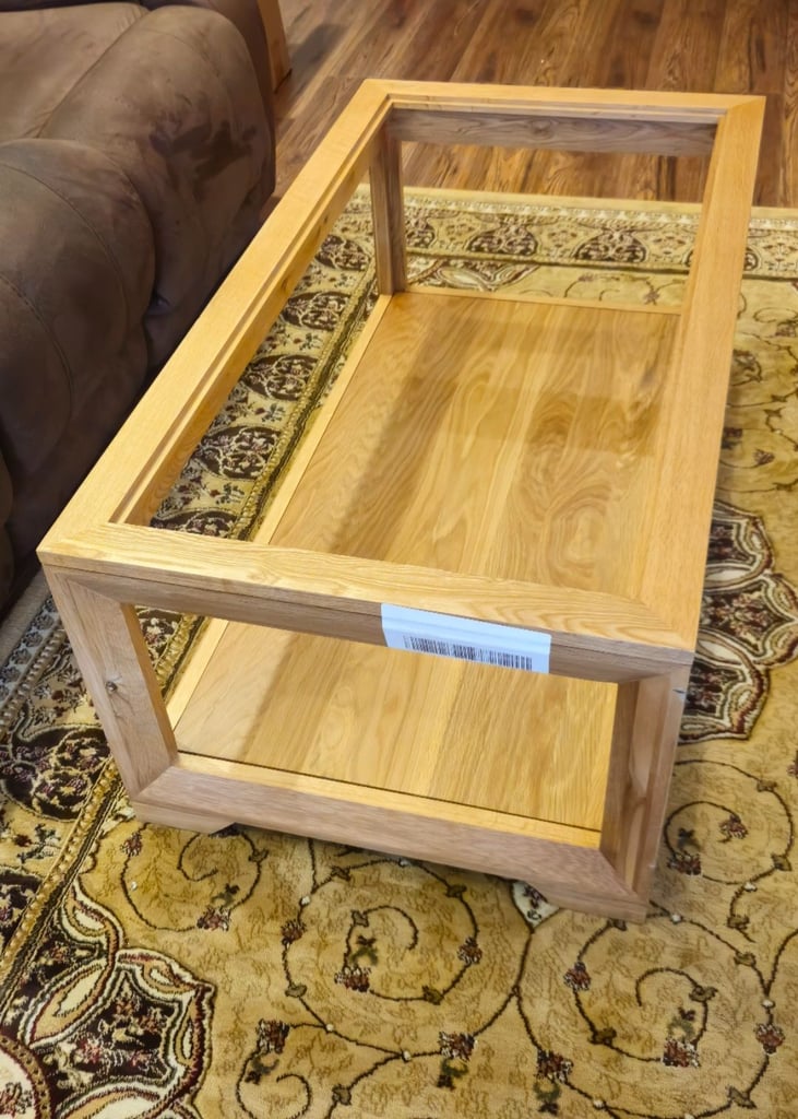 BEVEL Natural Solid Oak Coffee Table