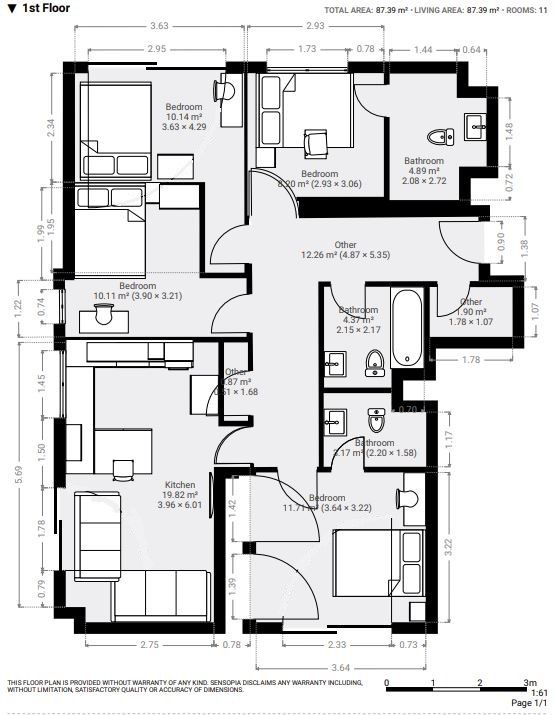 FLAT SHARE: DOUBLE ROOMS for let within remarkable, 4 bed, new-build flat with large roof terrace