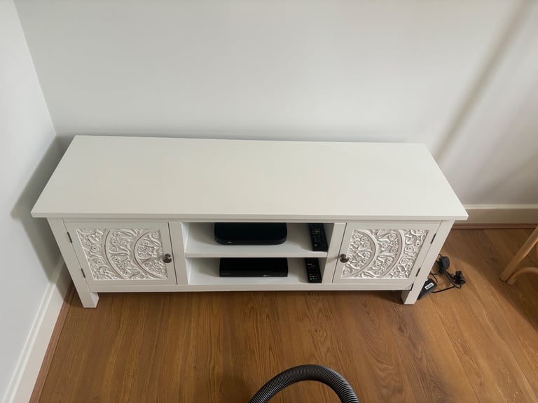 image for Dunelm Samira White TV Stand 