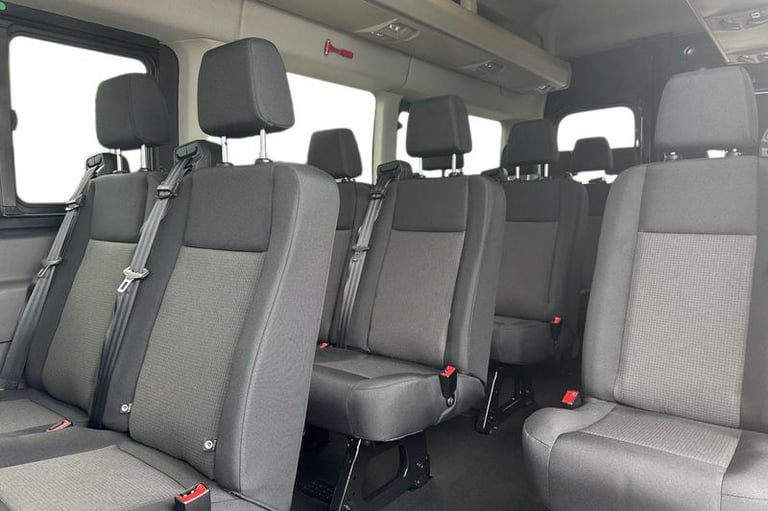 2025 Ford Transit 460 Leader L4 H3 ELWB High Roof 17 Seater Minibus RWD 2.0 EcoBlue 165ps, AI Min...