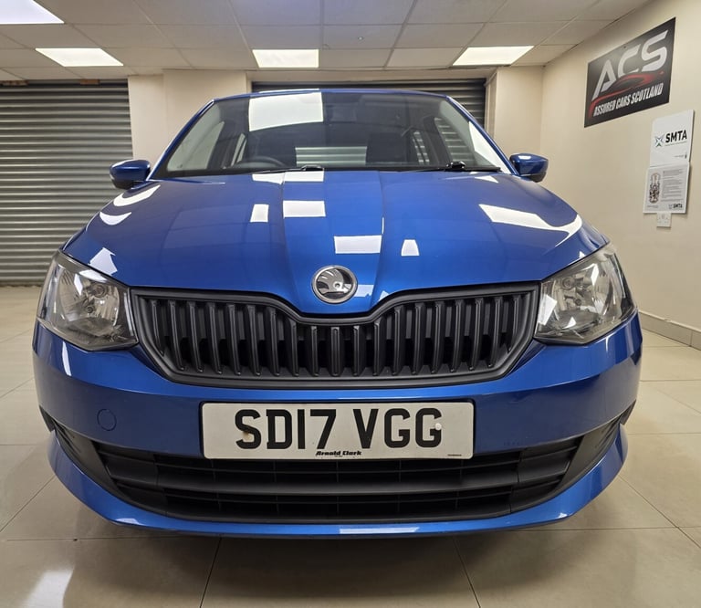 SKODA FABIA 1.0 S Blue Manual Petrol 2017 WARRANTY 12 MONTHS MOT