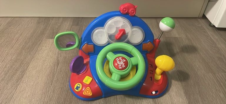 Bright Starts Lights & Colours Driver Steering Wheel Toy