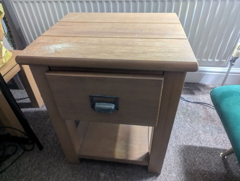 image for Drury Lane Pine Side Table with draw