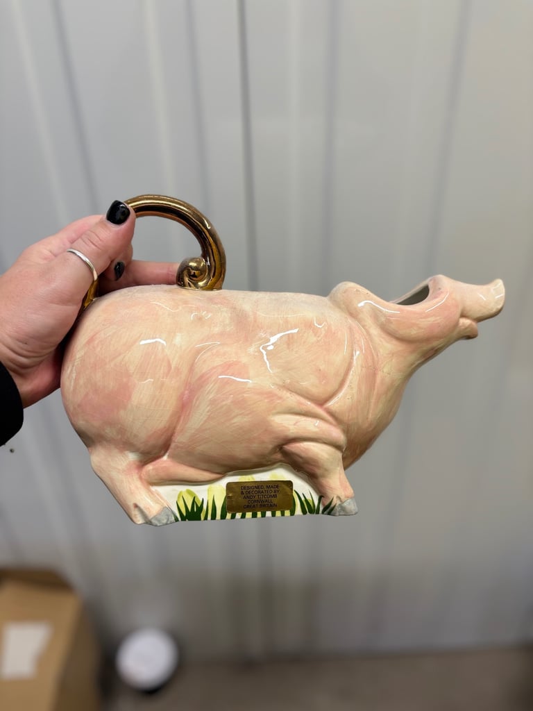 image for Andy Titcomb pig teapot 
