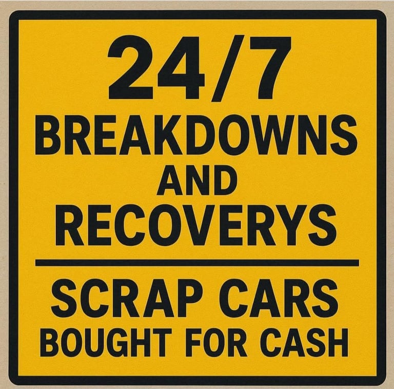 24/7 RECOVERY SERVICES BROKE DOWN WE CAN HELP OR JUST NEED A CAR OR VAN MOVING CLASSIC OR 4X4 