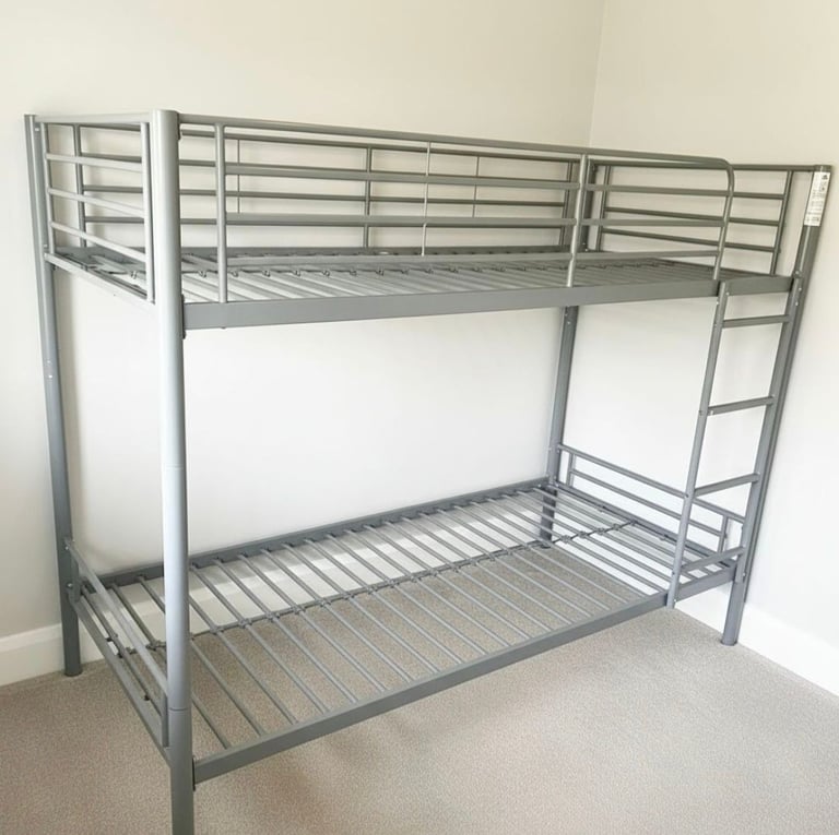 Metal Bunk Bed With Ladder [£80] (SAME DAY DELIVERY AVAILABLE)