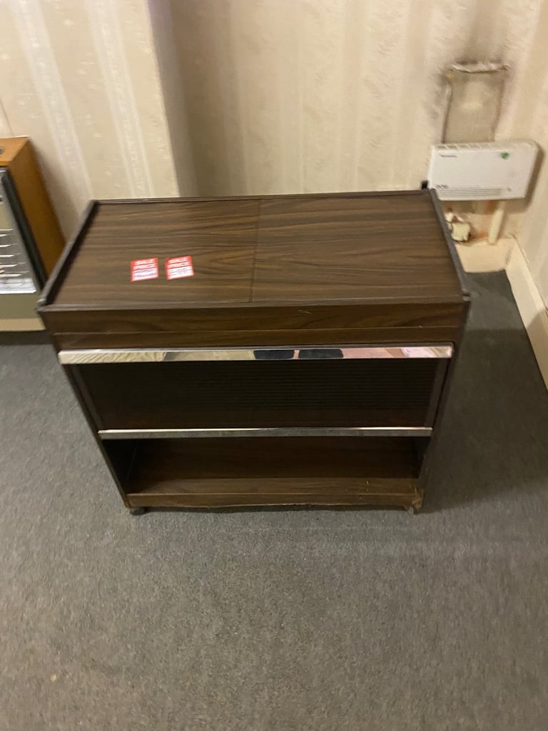 image for ♻️BROWN WOODEN HOSTESS TROLLEY