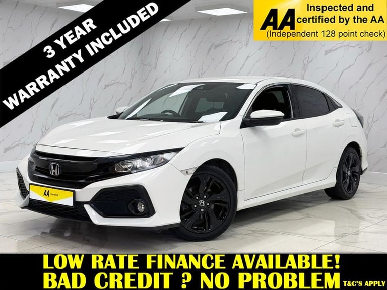 image for 2018 Honda Civic 1.0 VTEC Turbo SR Hatchback 5dr Petrol CVT Euro 6 (s/s) (126 ps) Hatchback Petro...