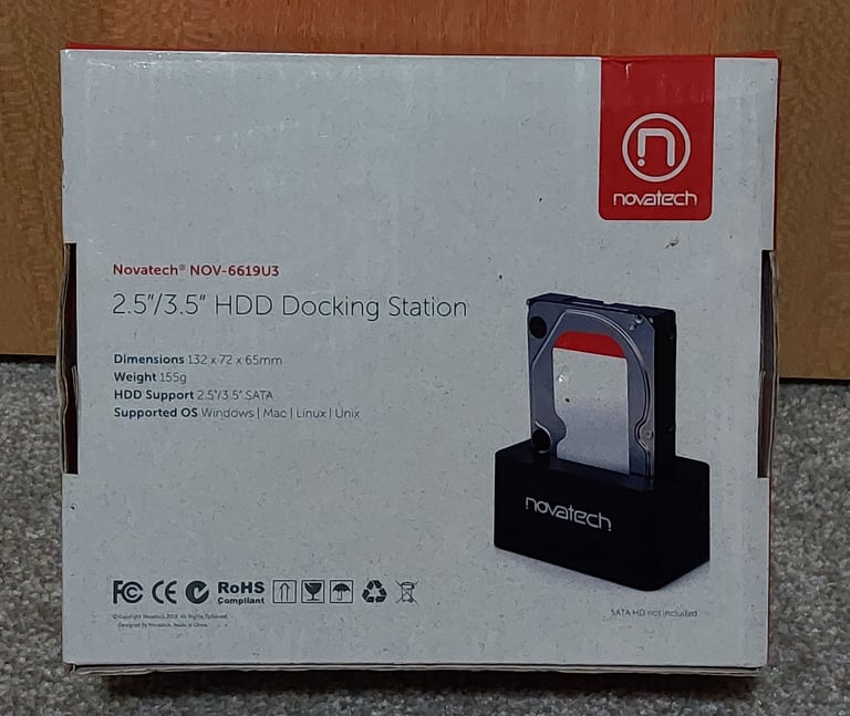 Novatech 2.5" / 3.5" HDD Docking Station 