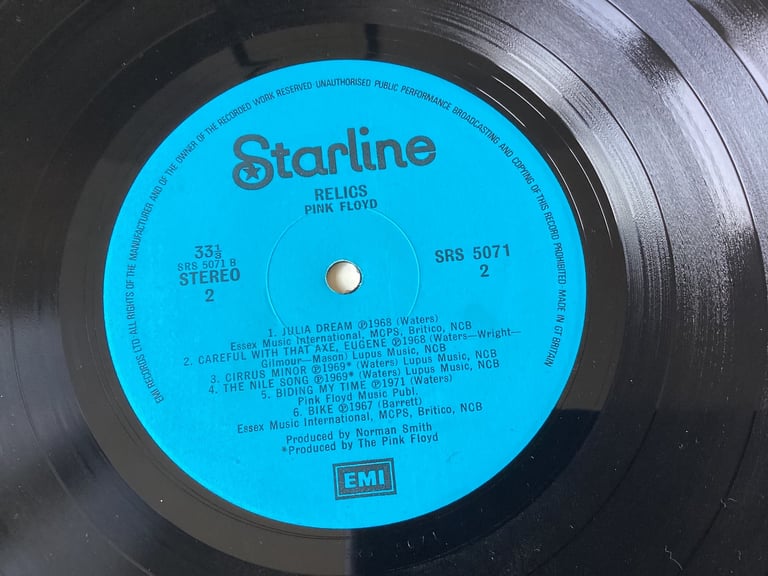Pink Floyd Relics LP record 