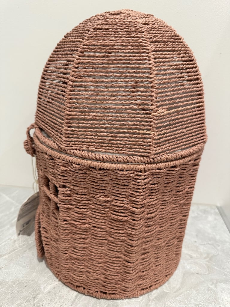 Zara kids house pink storage basket