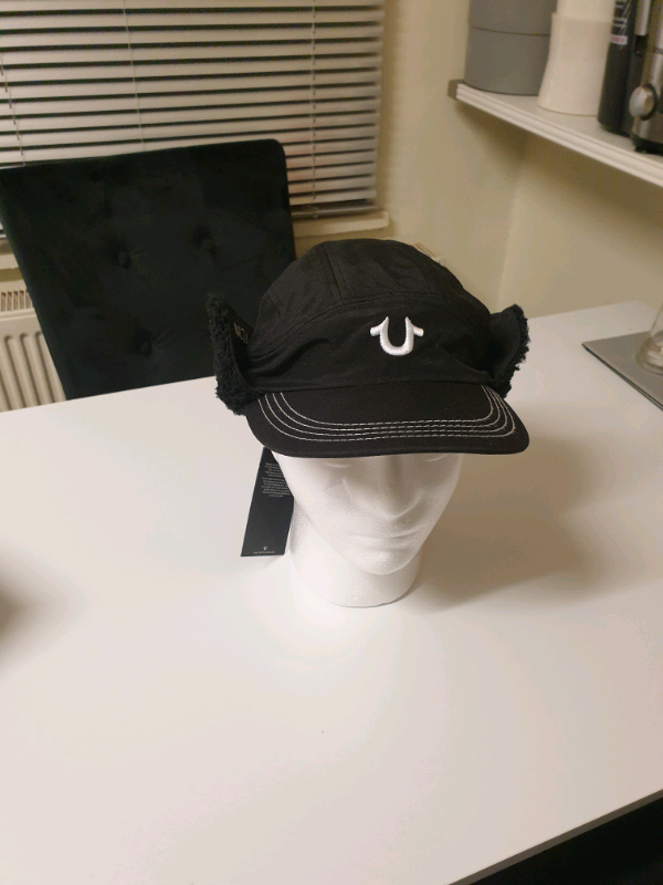 True Religion Trapper Hat Mens Winter Wear. One size fits all New