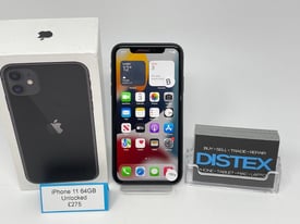 Apple iPhone 11 64GB Unlocked Black WARRANTY Boxed 